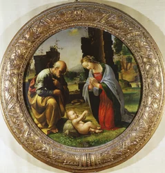 Adoração da Criança, c.1499 (têmpera sobre madeira)